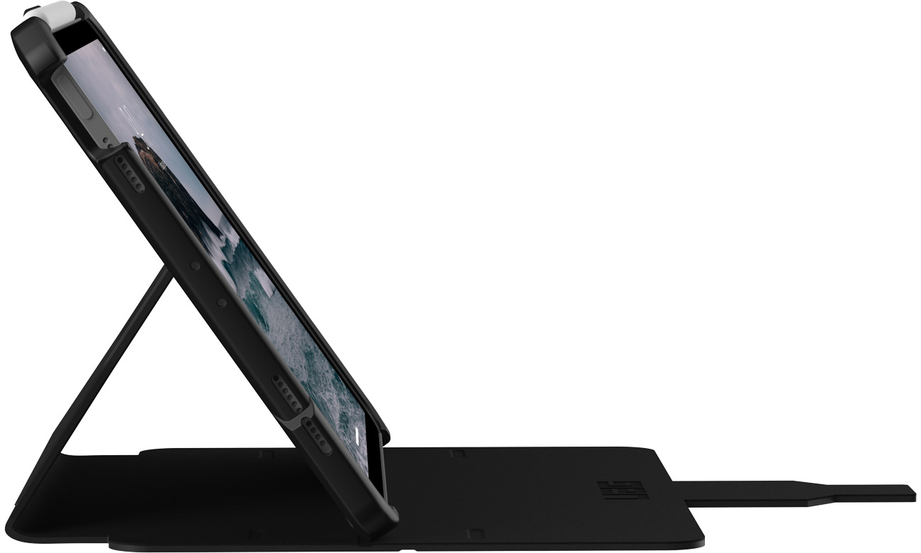 Etui na tablet UAG Metropolis SE iPad Pro 11'' 1/2/3/4G Air 10.9'' 4/5G black - Widok podstawki z boku