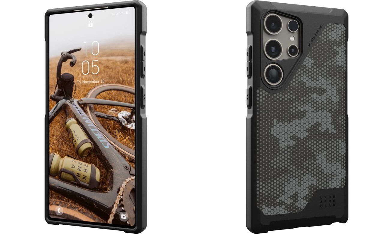 Etui UAG Metropolis LT Magnet do Samsung Galaxy S24 Ultra Micro Hex Camo Graphite - Widok ogólny