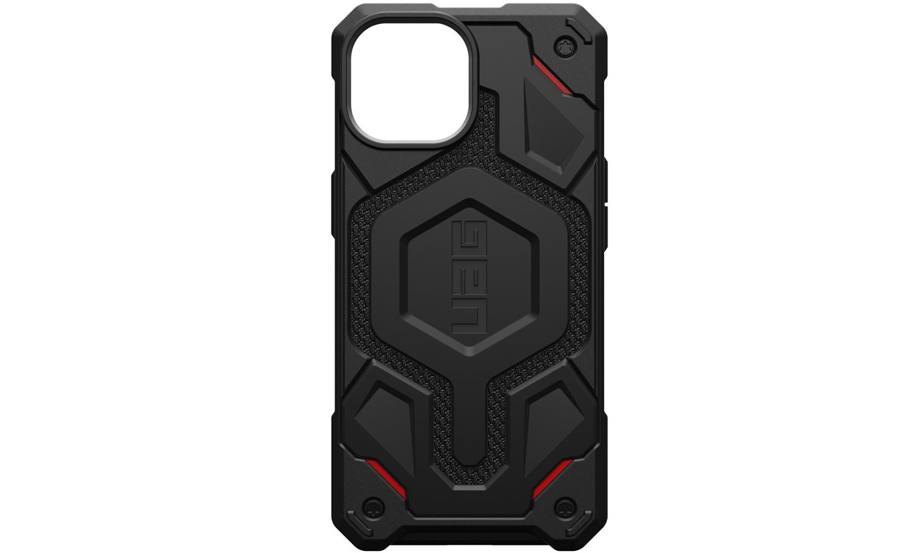 UAG Monarch Pro MagSafe Hülle für iPhone 15 Kevlar Schwarz