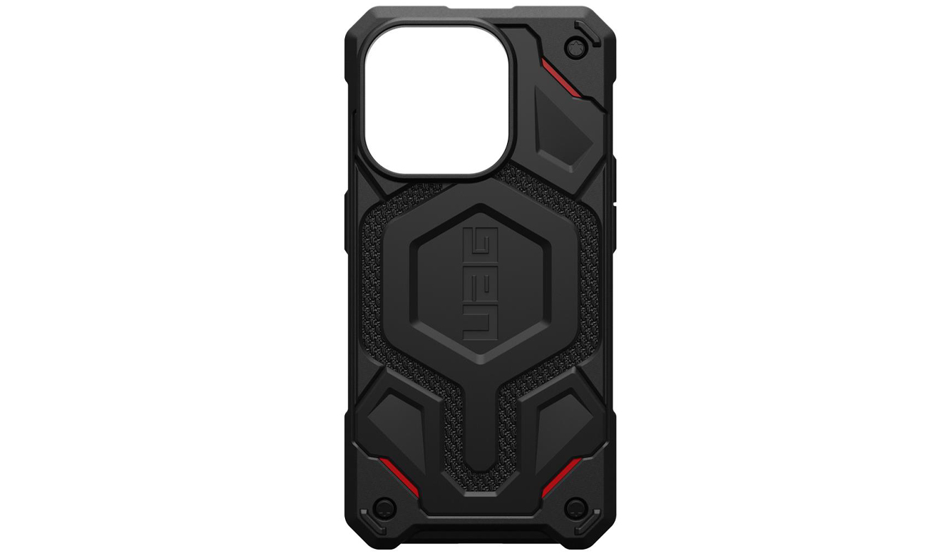 UAG Monarch Pro MagSafe Hülle für iPhone 15 Pro kevlar schwarz