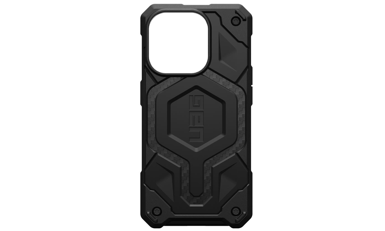 UAG Monarch Pro MagSafe Hülle für iPhone 15 Pro Carbon Fiber