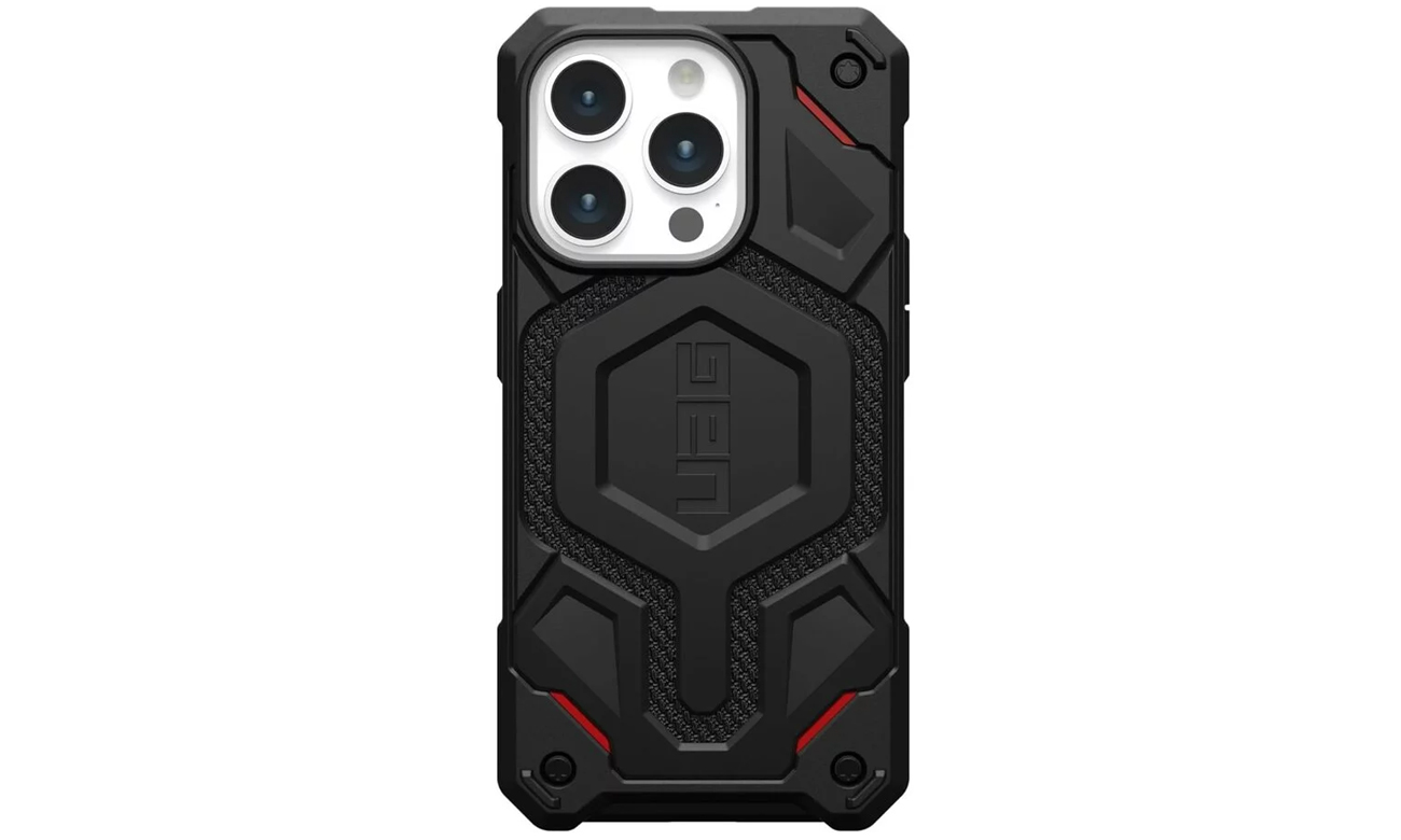 UAG Monarch Pro MagSafe Hülle für iPhone 15 Pro Max Kevlar Schwarz