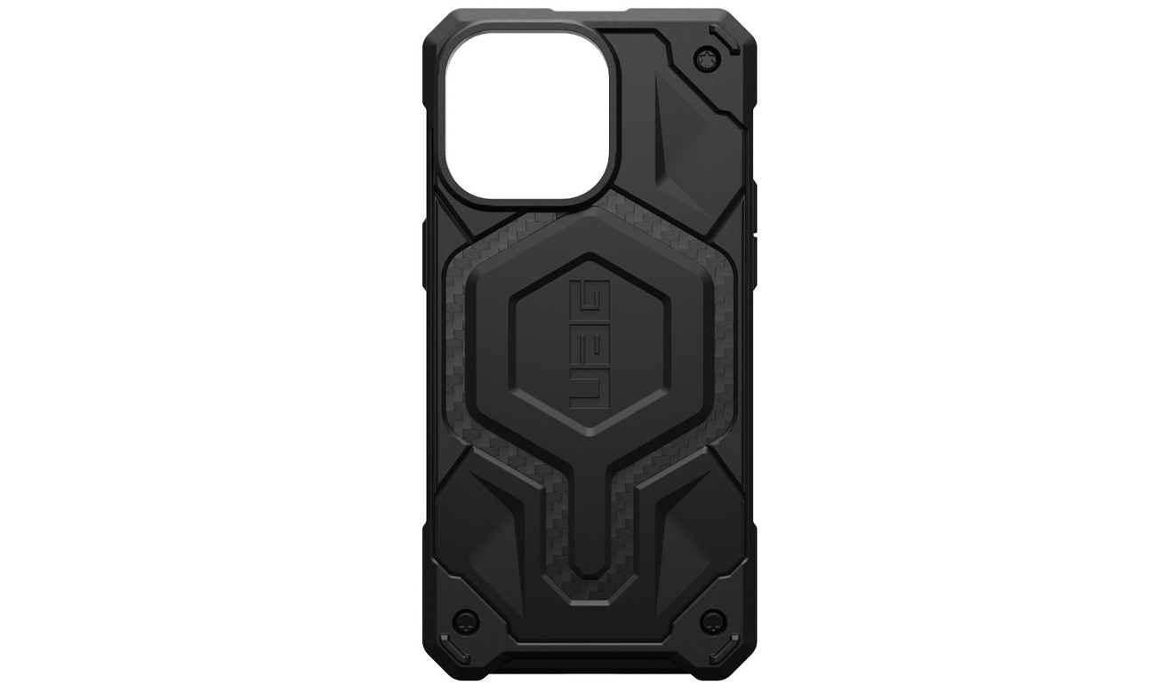 UAG Monarch Pro MagSafe Hülle für iPhone 15 Pro Max Carbon Fiber