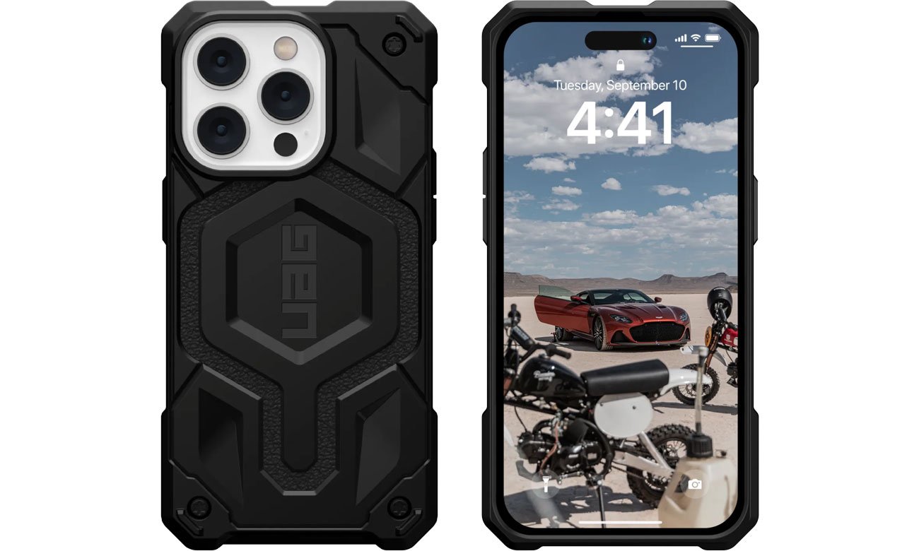 UAG Monarch Pro MagSafe do iPhone 14 Pro black design