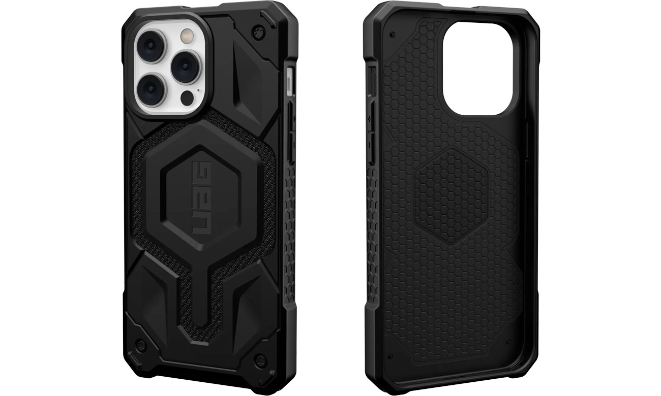 Etui UAG Monarch Pro MagSafe für iPhone 14 Pro Max kevlar-schwarz