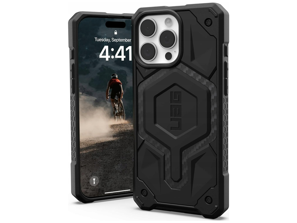 Etui UAG Monarch do iPhone 16 Pro carbon fiber