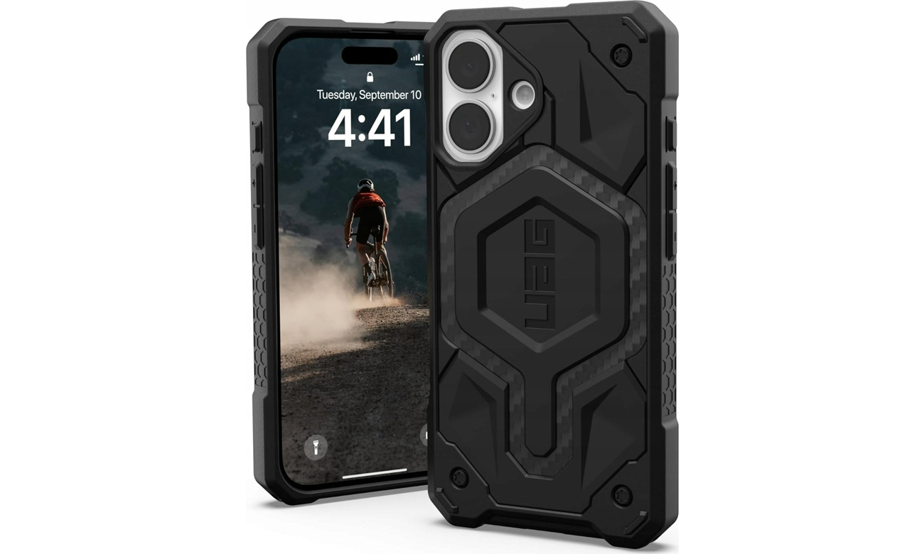 Etui UAG Monarch do iPhone 16 carbon fiber