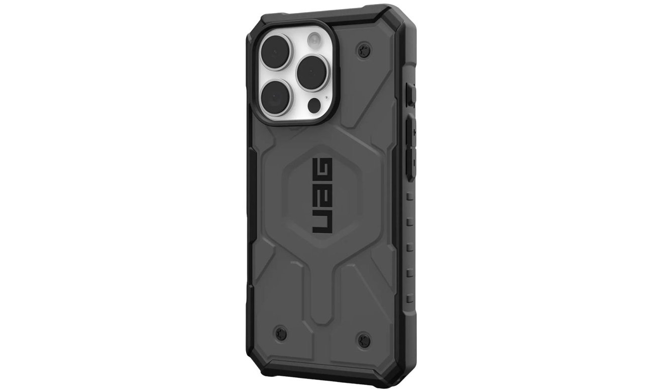 UAG Pathfinder Clear MagSafe Hülle für iPhone 16 Pro Silber