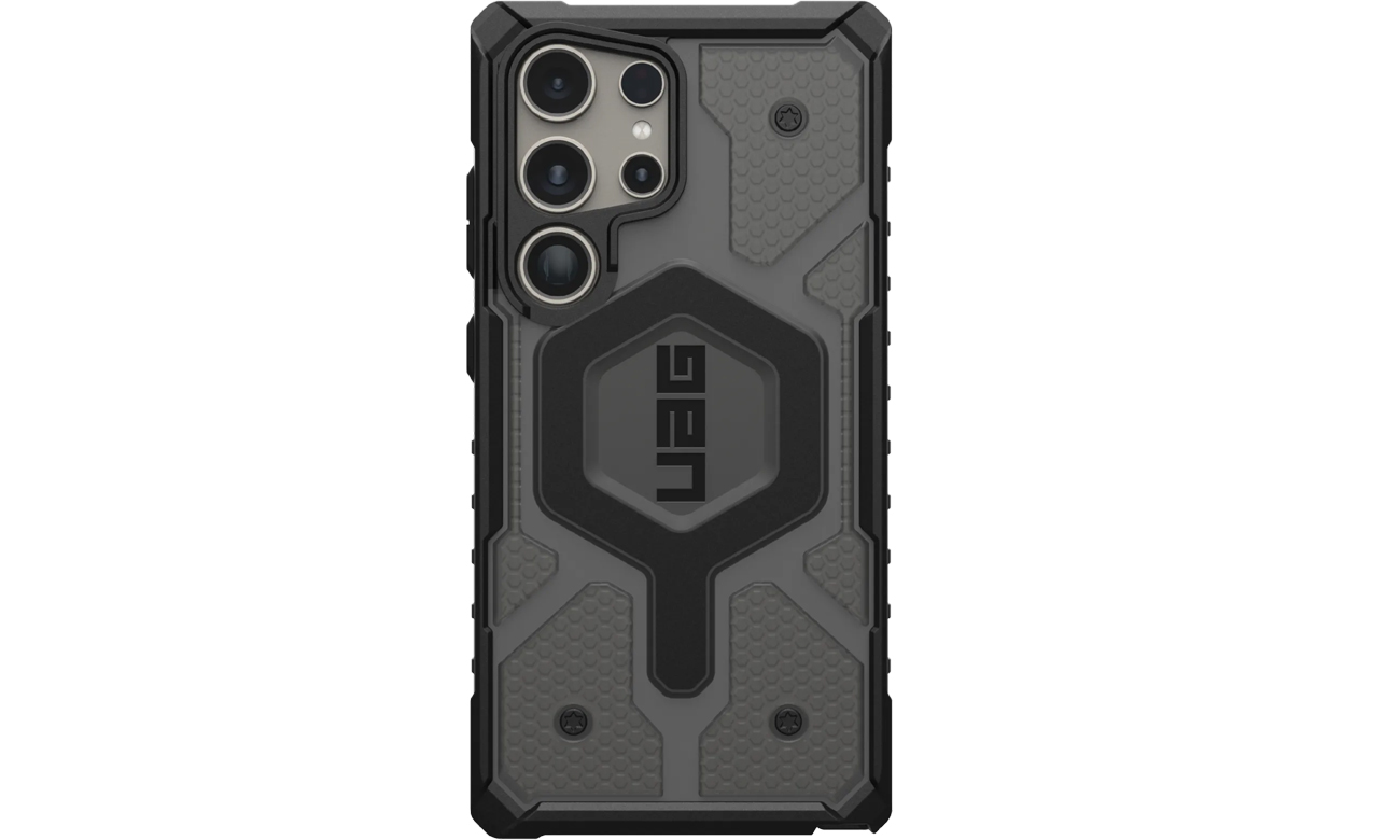 Etui UAG Pathfinder Clear Magnet do Samsung Galaxy S24 Ultra Ash - Widok z tyłu