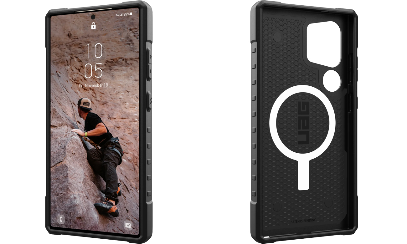 UAG Pathfinder Magnet SE Pro Hülle für Samsung Galaxy S24 Ultra Midnight Camo - Gesamtansicht