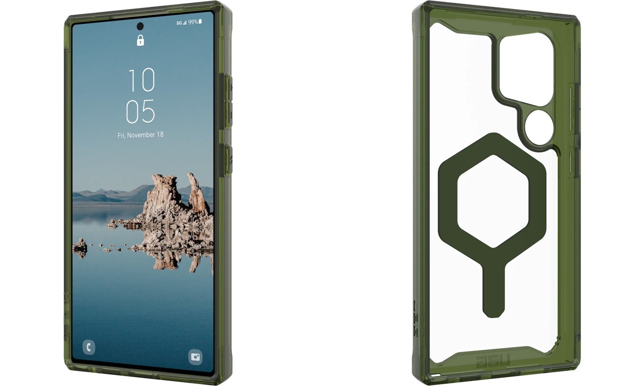 UAG Plyo Pro Hülle für Samsung Galaxy S24 Ultra Ice-Olive - Gesamtansicht