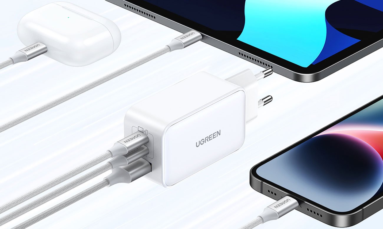 UGREEN Nexode GaN 65 W złącza USB