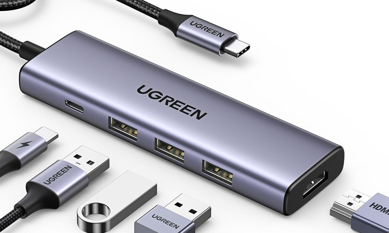 UGREEN USB-C Dockingstation - HDMI 1,4 / 3 x USB / USB-C PD 100 W