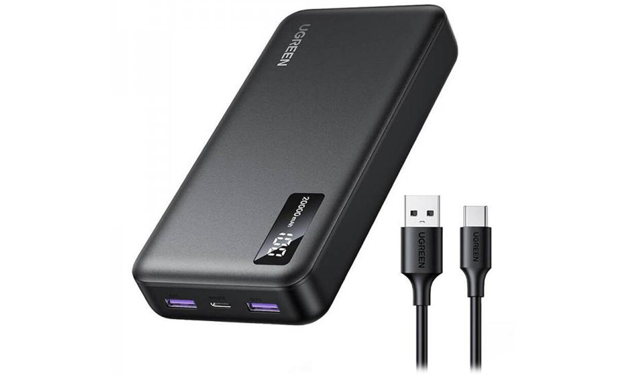 Powerbank UGREEN 20000mAh B312 PD 20W schwarz