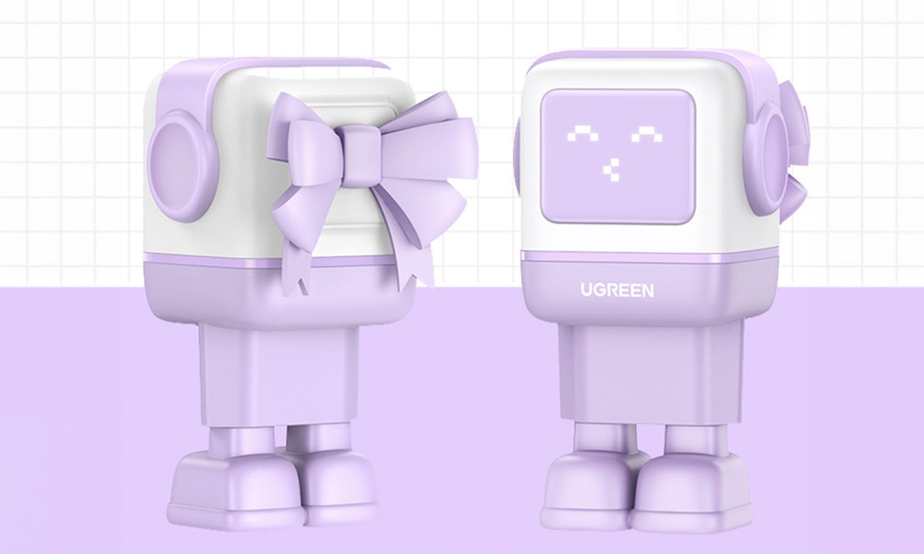 UGREEN Nexode RG (Robot GaN) 2x USB + USB-C 65W Lila