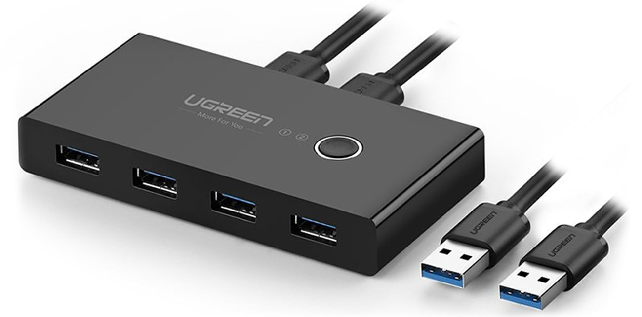 UGREEN Switch Box HUB 4 x USB (für 2 Computer)