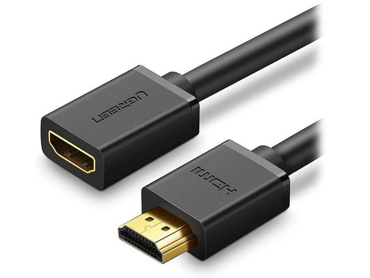 HDMI-Kabel männlich auf weiblich HD107 FullHD 3D 1 m Schwarz