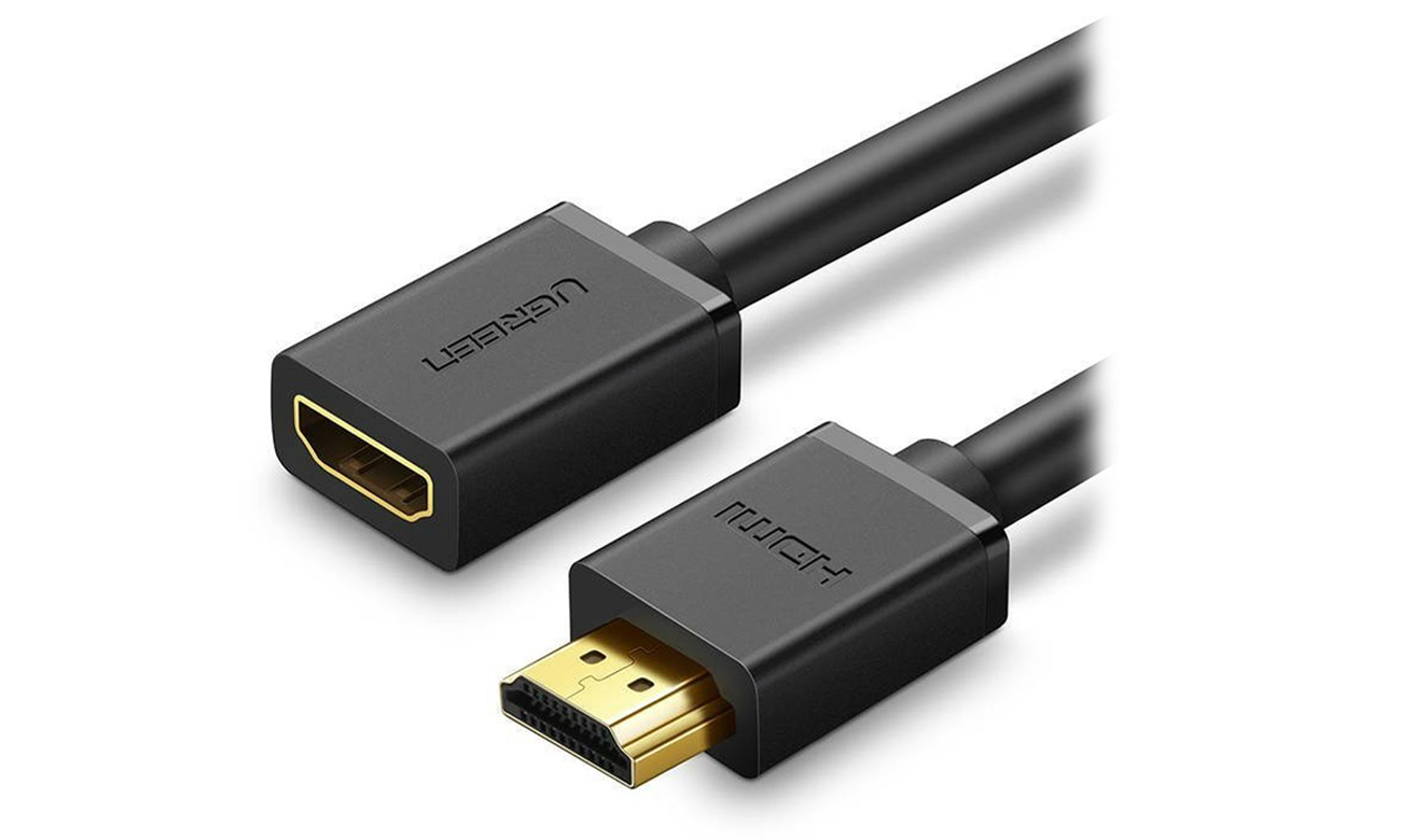 HDMI-Kabel männlich auf weiblich HD107 FullHD 3D 1 m Schwarz