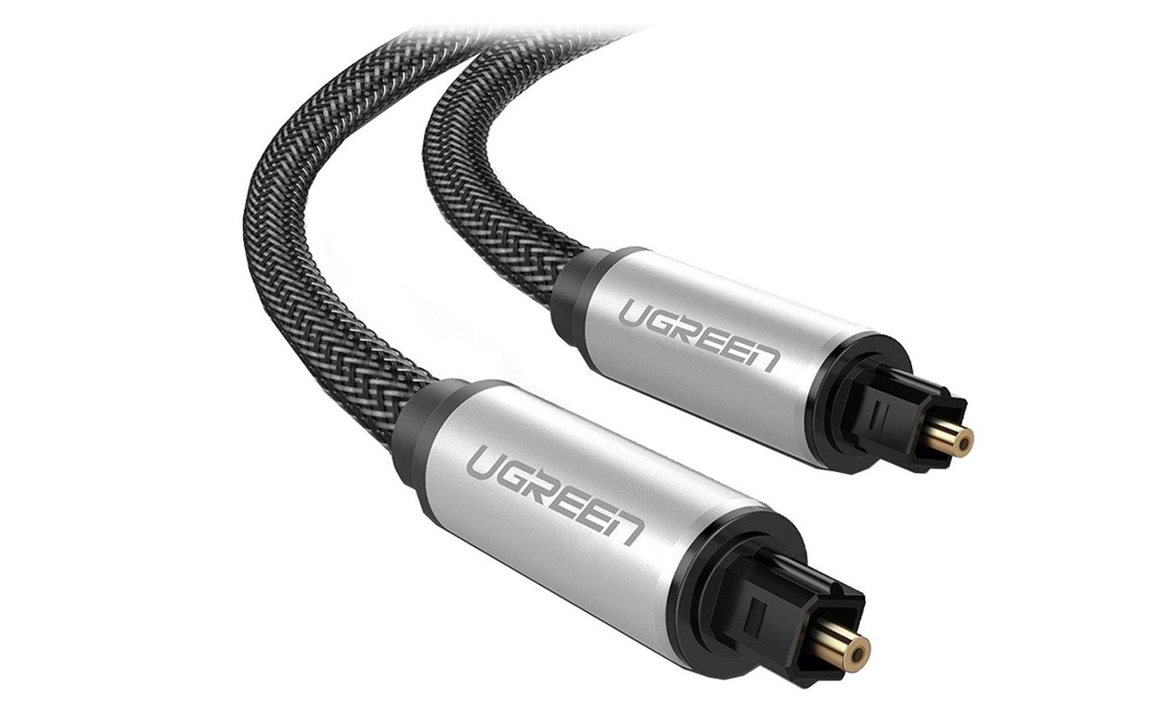 Optisches Kabel AV108 Toslink Audio Aluminium mit Geflecht 3m