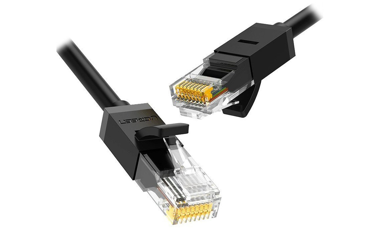 UGREEN NW102 Ethernet-Netzwerkkabel RJ45 Cat.6UTP 5m schwarz