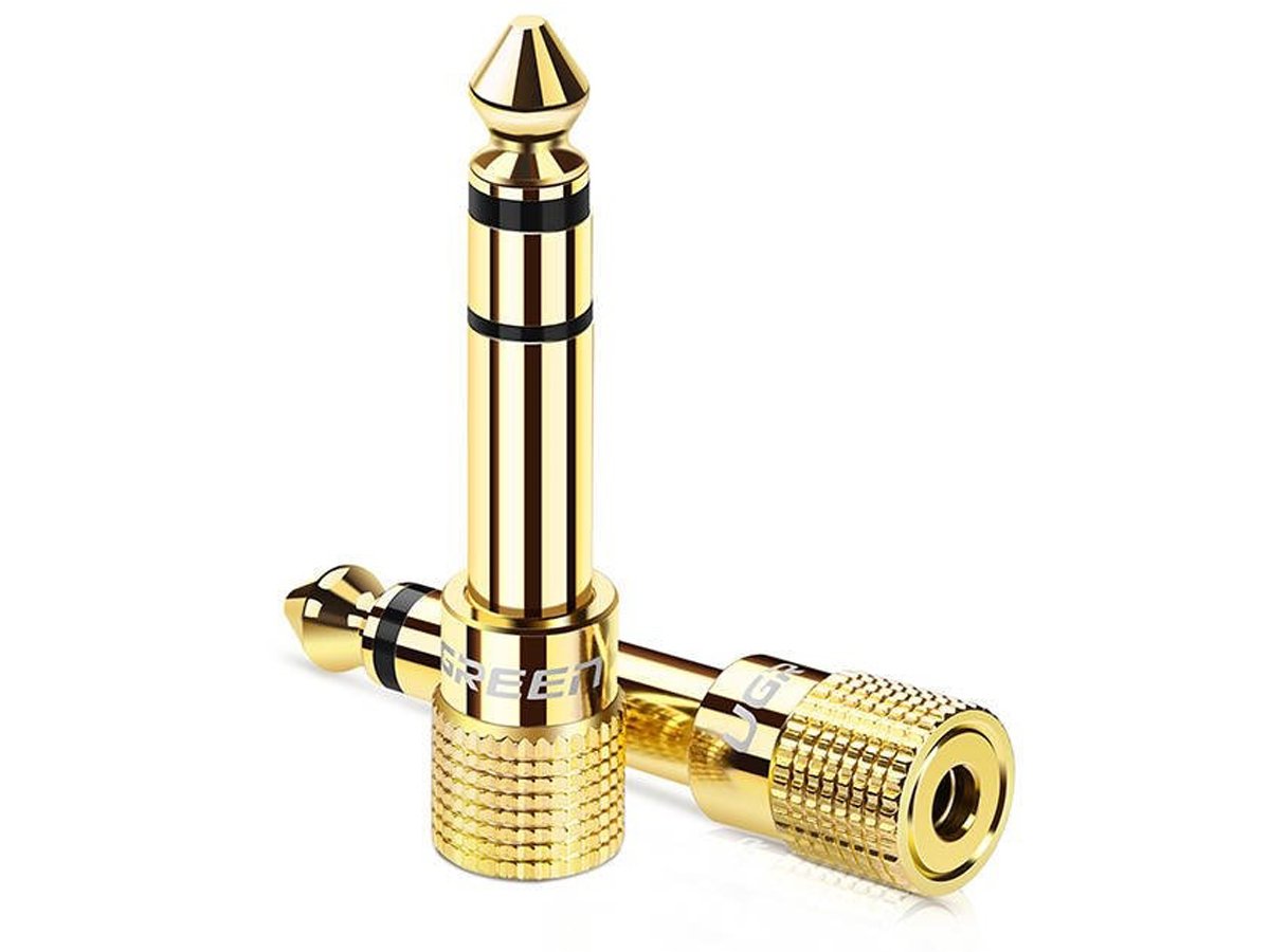 UGREEN 20503 Adapter von 6,5 mm Klinke auf 3,5 mm Gold