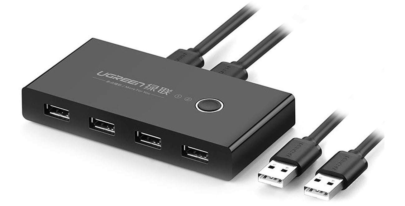 UGREEN Switch Box HUB 4 x USB 2.0 (für 2 Computer)