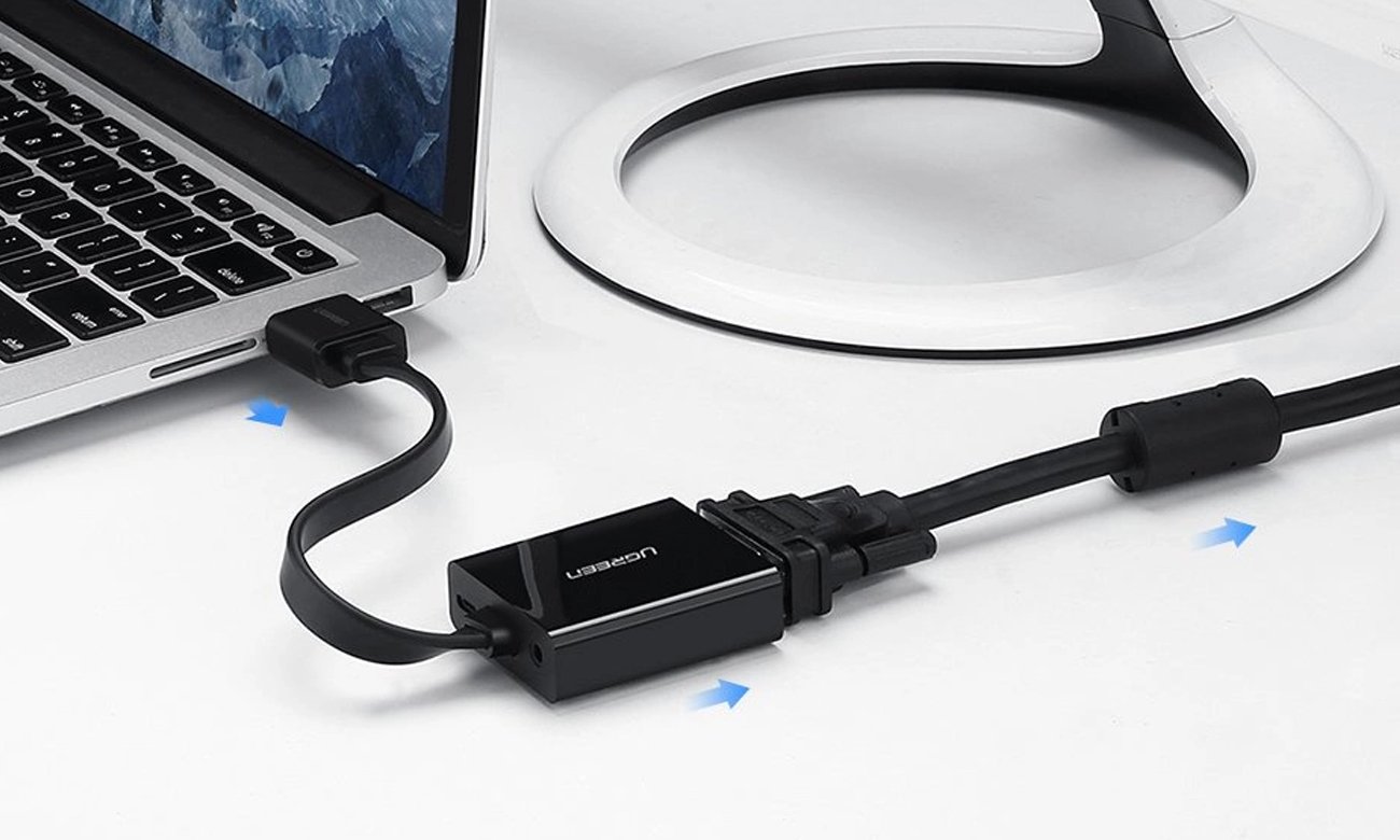 UGREEN HDMI-zu-VGA-Adapter mit micro USB und 3,5 mm Audio-Mini-Klinke