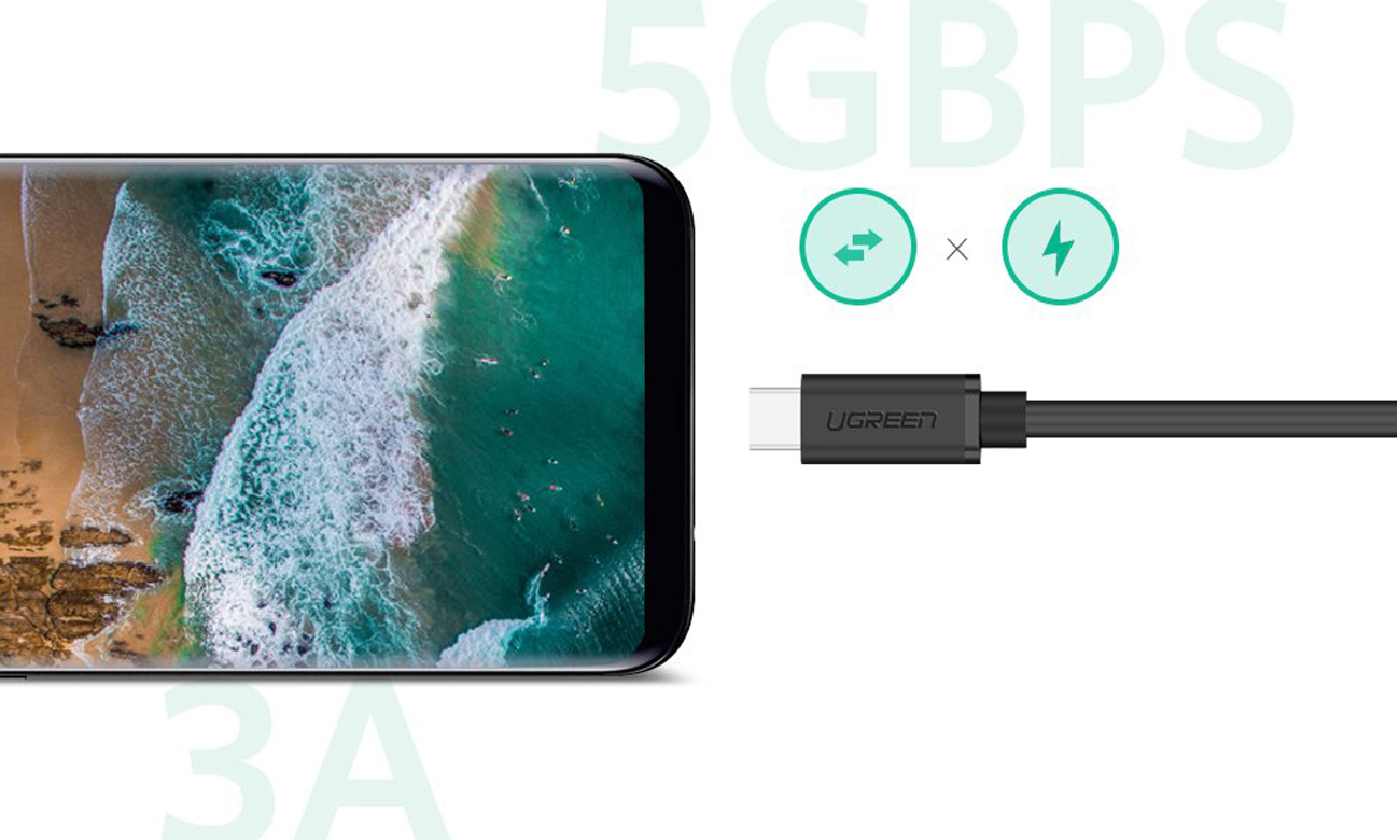  USB-C 3.1 Kabel UGREEN ED008 4K 60 W 0,5 m