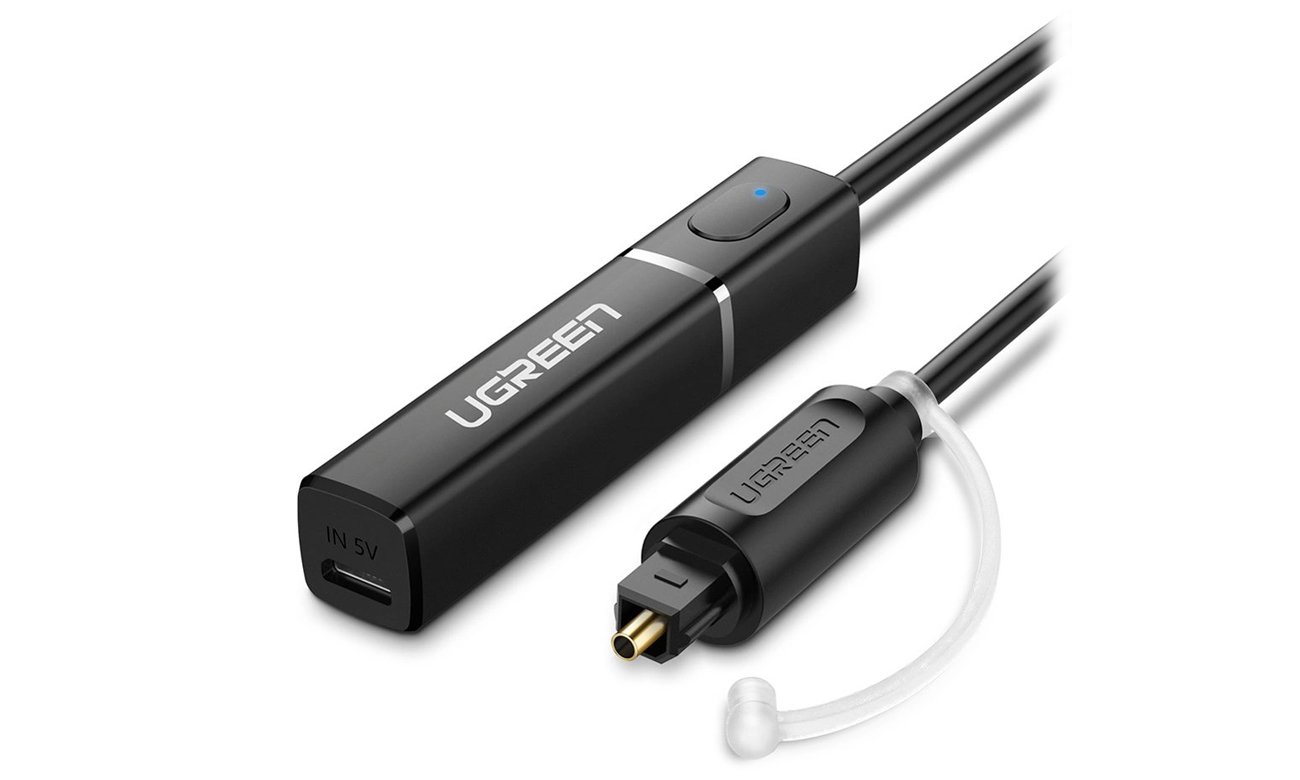 Transmiter audio UGREEN Toslink do BT 5.0 aptX Low Latency CM150