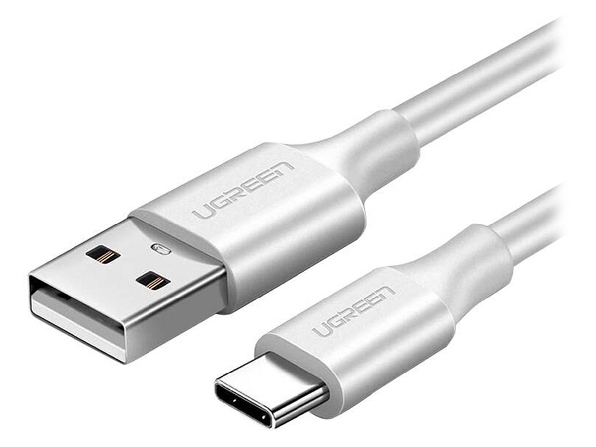 UGREEN US287 USB-auf-USB-C-QC3.0-Kabel 1 m weiß