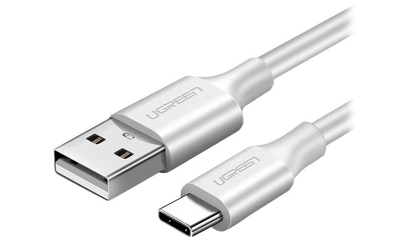 UGREEN US287 USB-auf-USB-C-QC3.0-Kabel 1 m weiß