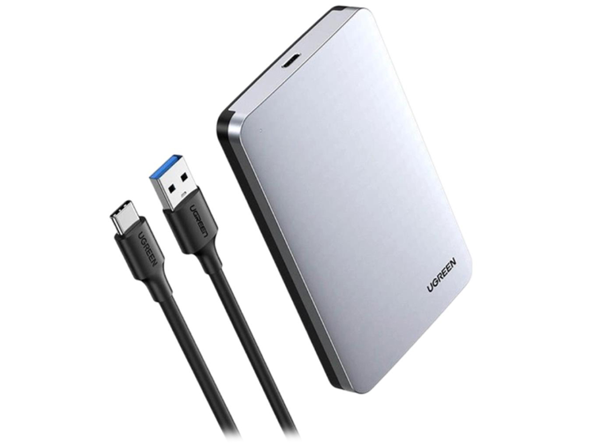 Festplattengehäuse UGREEN 2,5 SATA 3.0 6Gbps + USB-C - USB-A Kabel