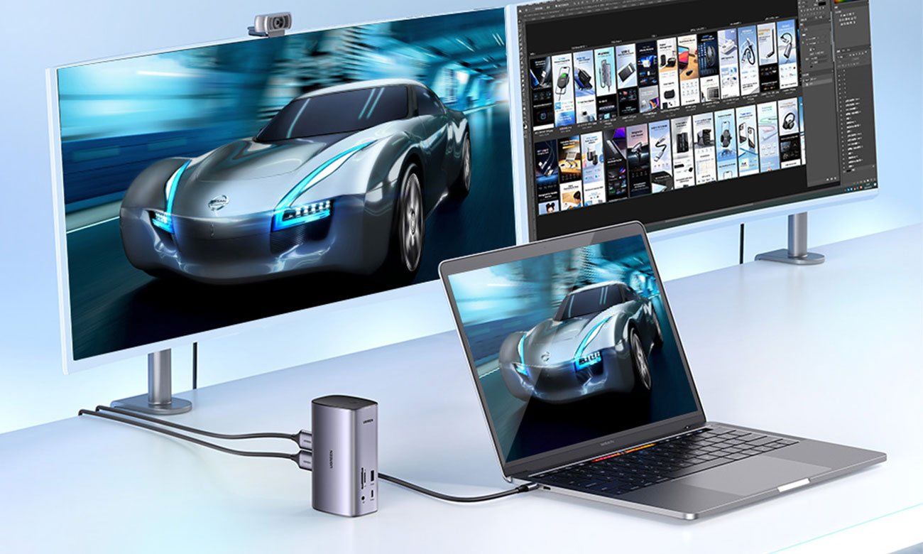 Stacja dokująca UGREEN 12 w 1 (HDMI / DP / RJ45 / AUX/ SD)