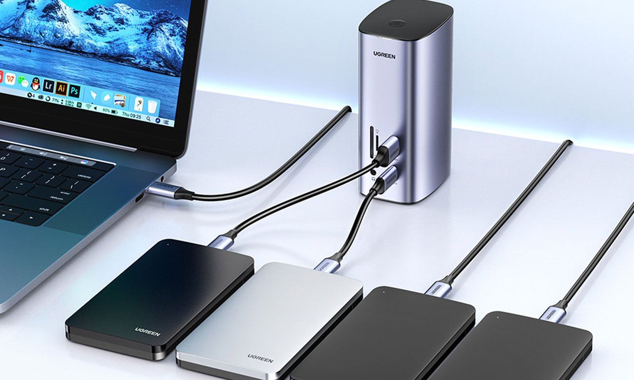 Stacja dokująca UGREEN 12 w 1 (HDMI / DP / RJ45 / AUX/ SD)