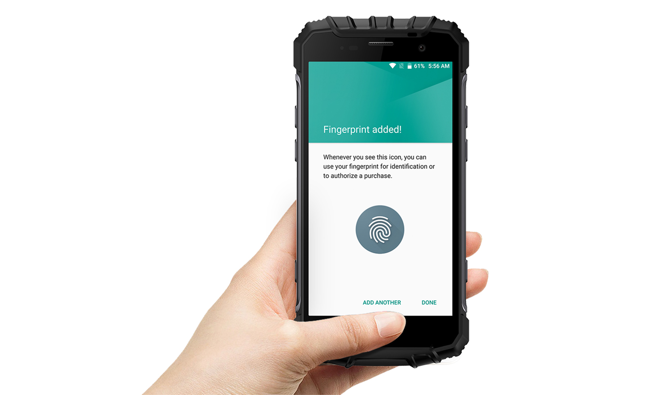 uleFone Armor 2S czytnik linii papilarnych