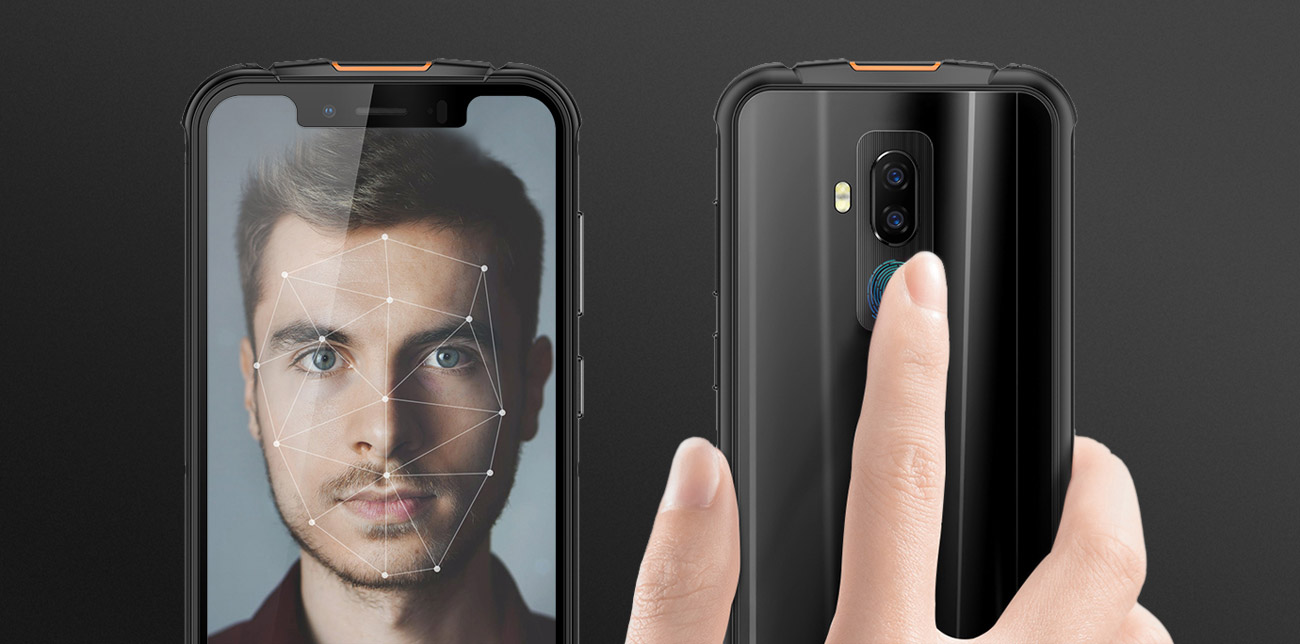 uleFone armor 5 czytnik linii papilarnych skaner twarzy nfc