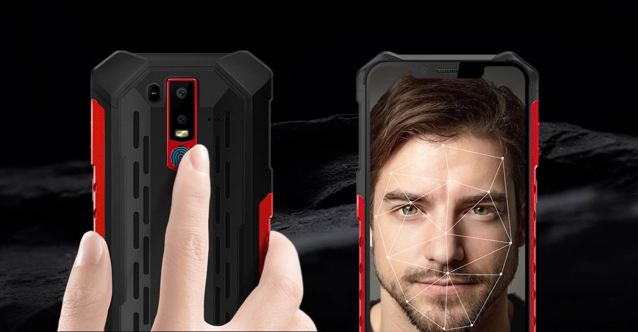 uleFone armor 6 czytnik linii papilarnych skaner twarzy nfc