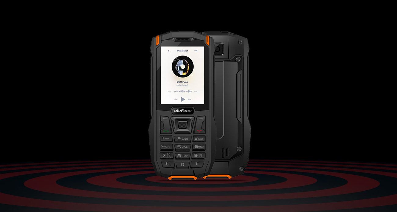 uleFone armor Mini aparat sos radio fm zwrotne ładowanie
