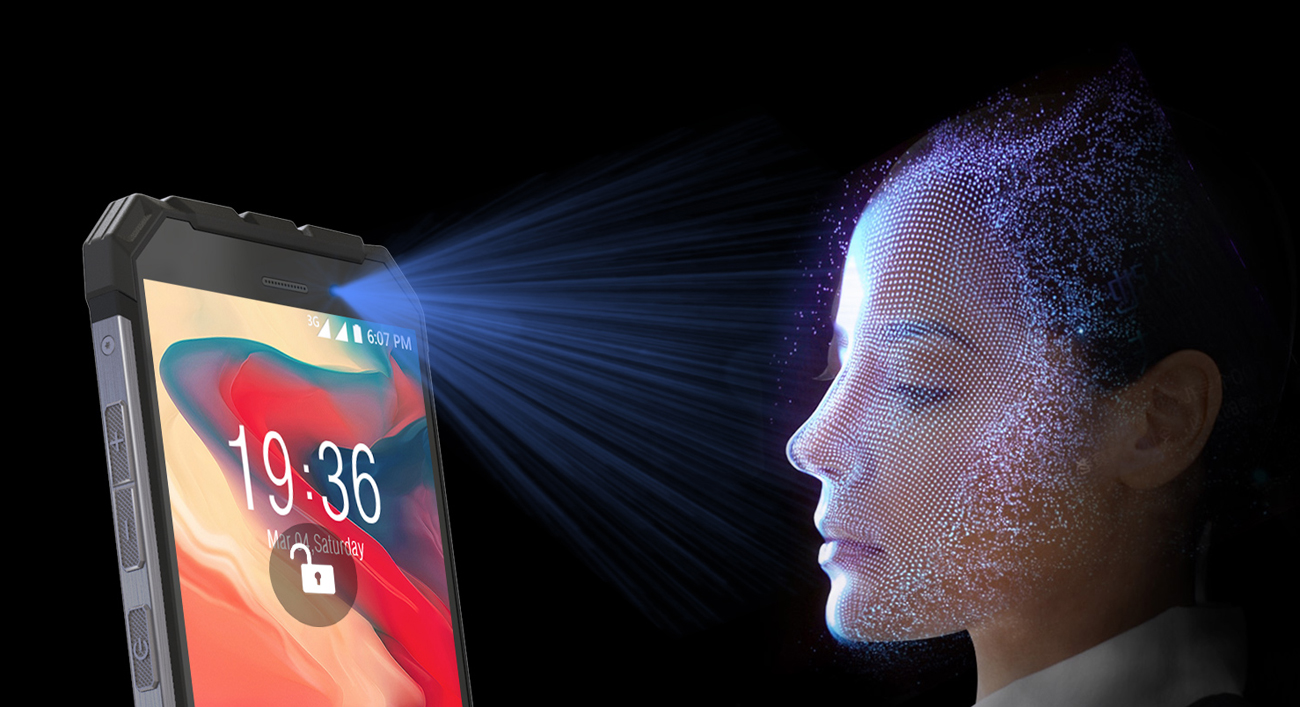 uleFone armor x2 czytnik linii papilarnych skaner twarzy nfc