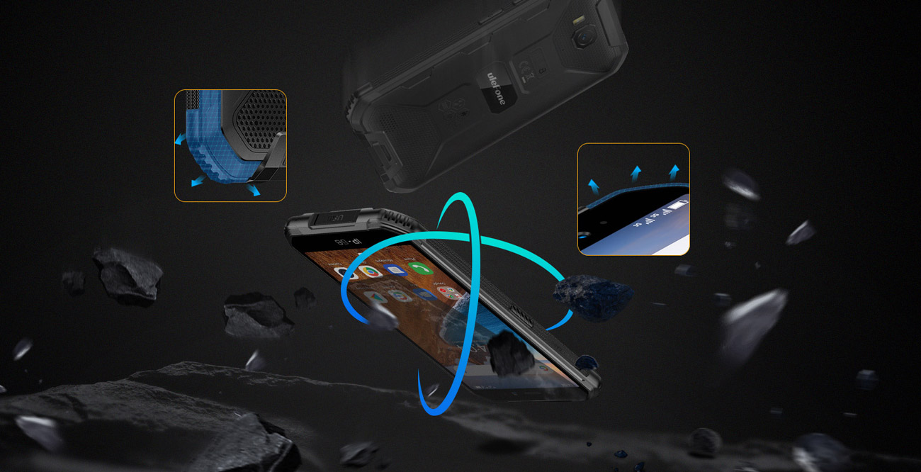 uleFone armor X6 odporna na wstrząsy obudowa IP69K Mil-STD-810G