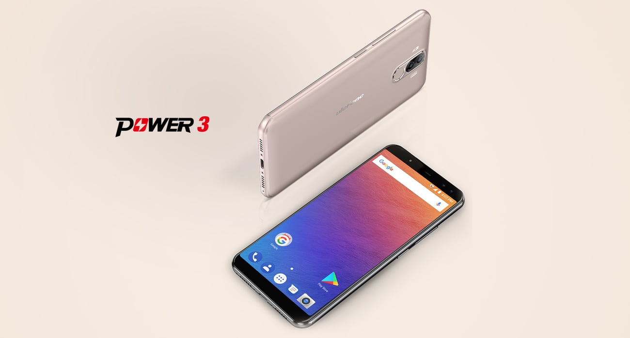 uleFone Power 3 bezramkowa obudowa ze szkła i metalu