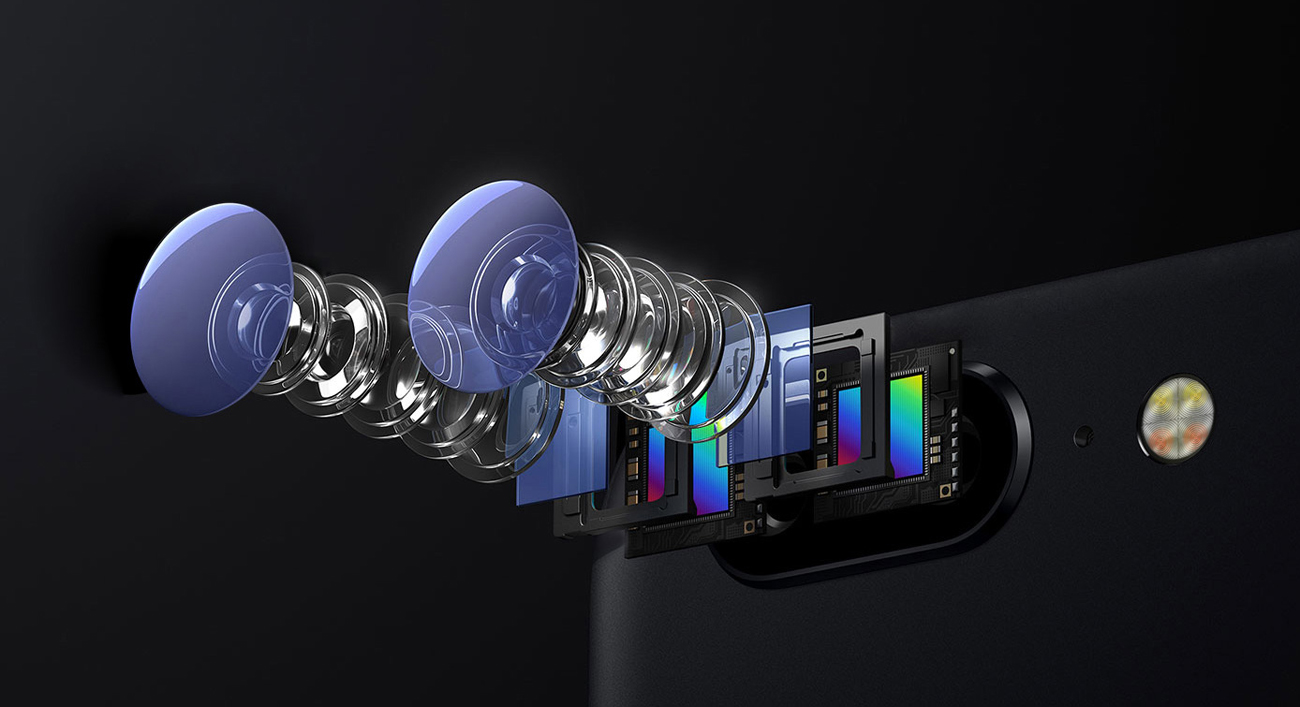 uleFone T1 kamera 16 + 5 Mpix bokeh