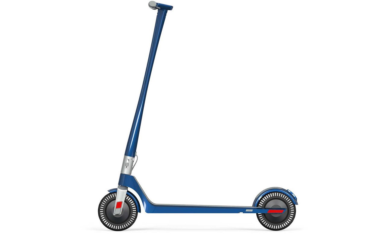 Hulajnoga elektryczna Unagi One E500 Cosmic Blue - Widok od przodu pod kątem