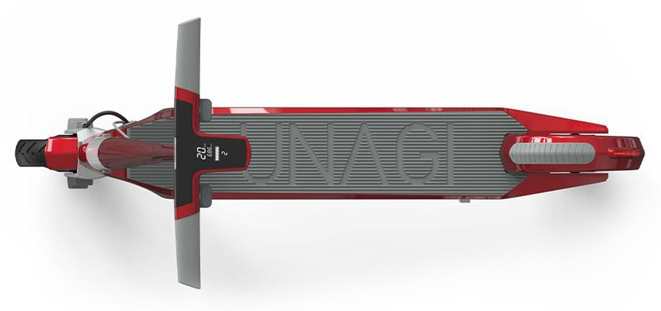 Hulajnoga elektryczna Unagi One E500 Scarlet Fire - Widok od góry