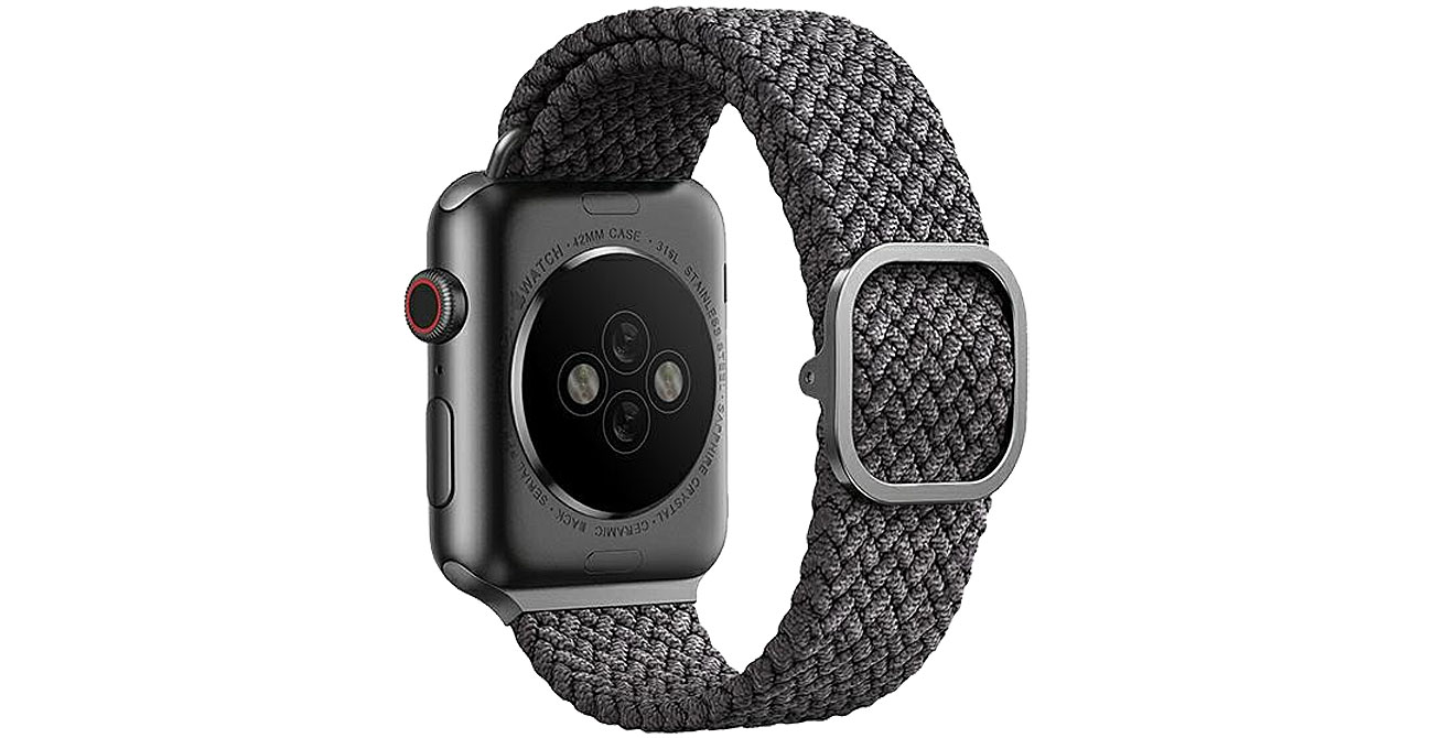 Uniq Pasek Aspen do Apple Watch granite grey