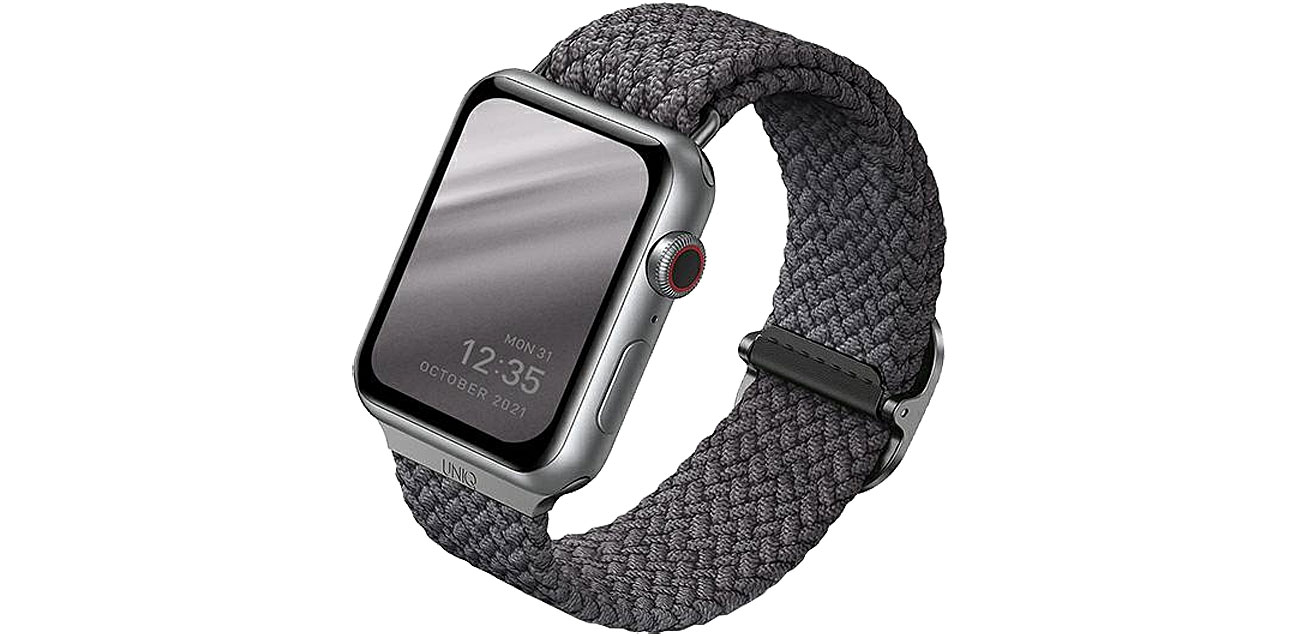 Uniq Pasek Aspen do Apple Watch granite grey