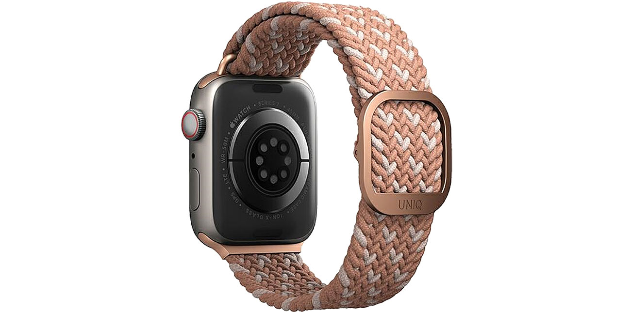 Uniq Pasek Aspen do Apple Watch citrus pink