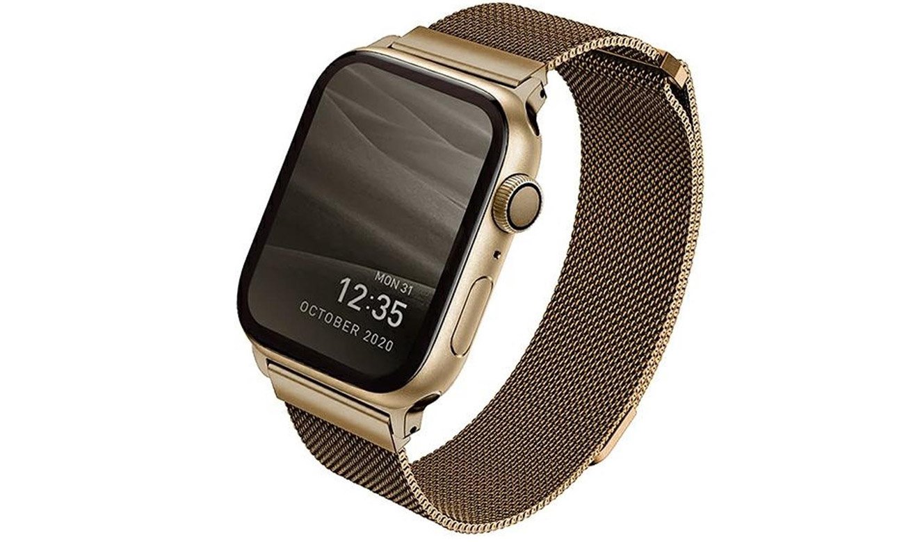 Bransoleta Dante Uniq do Apple Watch carmel gold