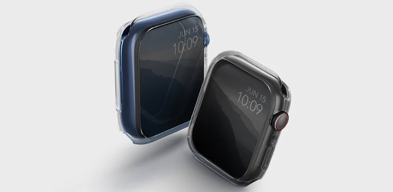 Etui Uniq Glase do Apple Watch clear-smoke