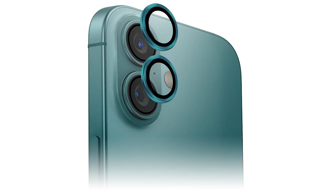 Uniq Optix Aluminium Lens Protector iPhone 16/16 Plus emerald